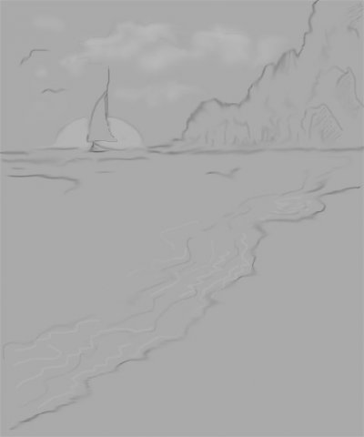 Lonely sail